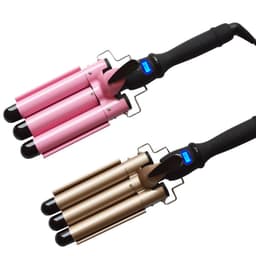 image-LCD Triple Barrel Curling Iron with Temperature Control 20-32mm