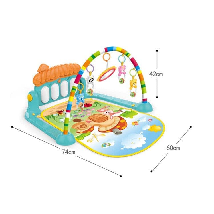 image-Baby Piano Play Mat Gym with Music Pedal Toy 0-12 Months