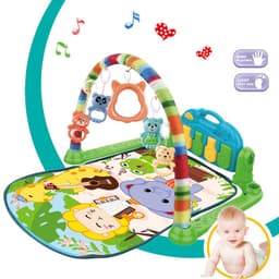 image-Baby Piano Play Mat Gym with Music Pedal Toy 0-12 Months