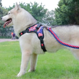 image-PetSecret Reflective Nylon Dog Harness Vest Medium Large Dogs