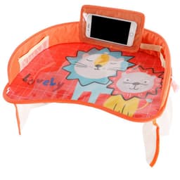 image-Baby Stroller Tray Table Waterproof Cartoon Dinner Plate