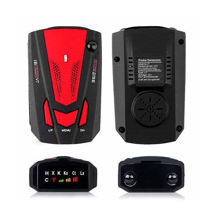 image-V7 Car Radar Detector Speed Measuring System Multi-Language