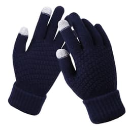 image-Winter Touchscreen Knit Gloves Jacquard Brushed Warm Women