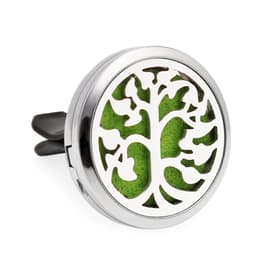 image-Car Air Freshener Clip Alloy Hollow Perfume Holder with 10 Sponges