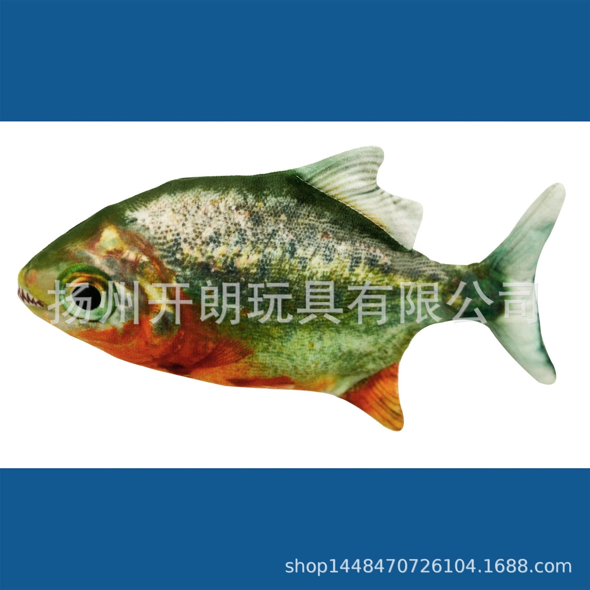 image-USB Electric Fish Cat Toy Plush Jumping Simulation Pet Toy