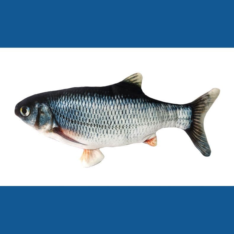 image-USB Electric Fish Cat Toy Plush Jumping Simulation Pet Toy