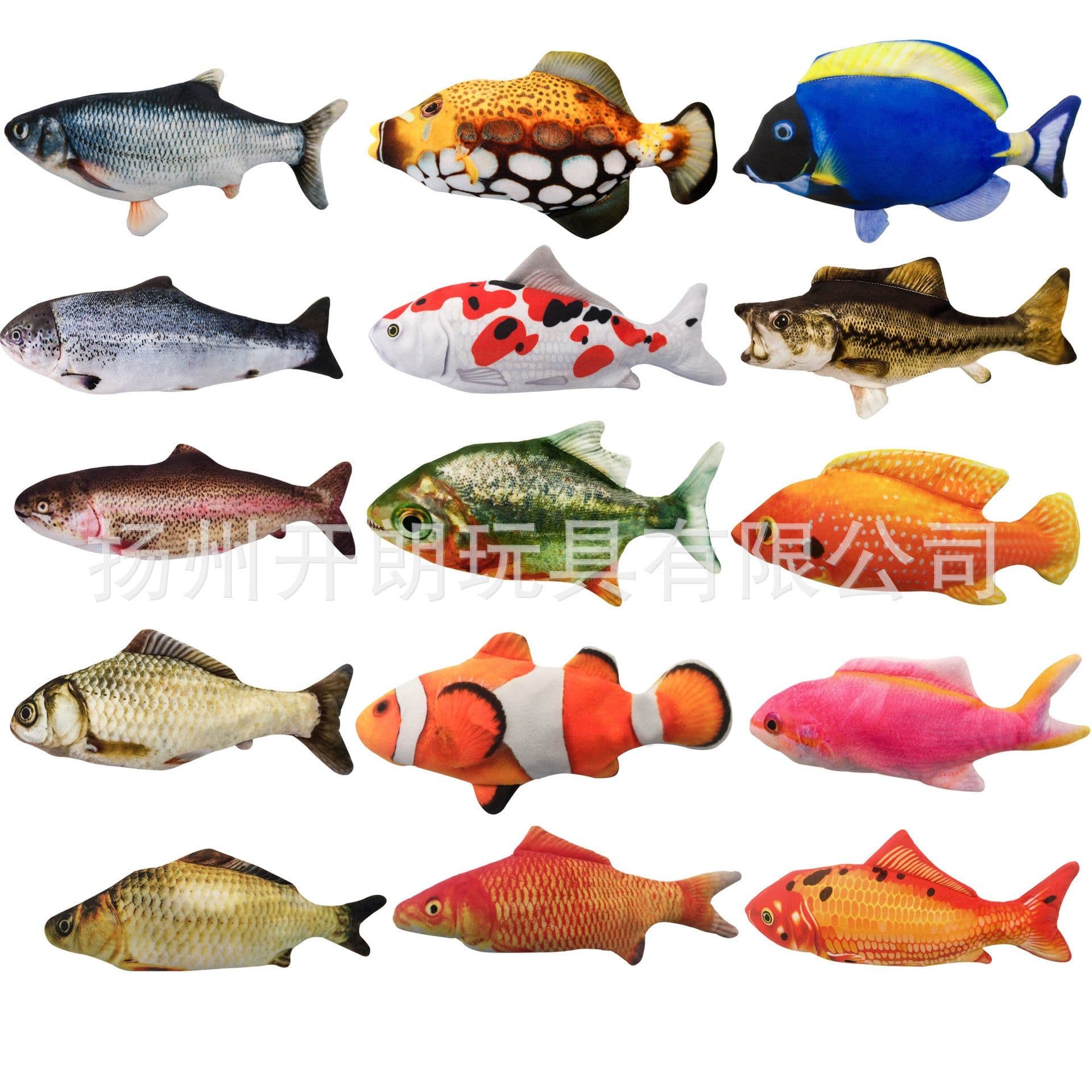 image-USB Electric Fish Cat Toy Plush Jumping Simulation Pet Toy