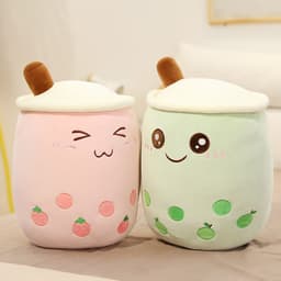 image-Baby Music Plush Milk Tea Cup Pillow 70cm