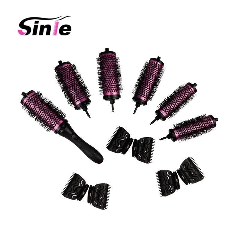 image-6-Piece Curly Hair Comb Set with Interchangeable Heads