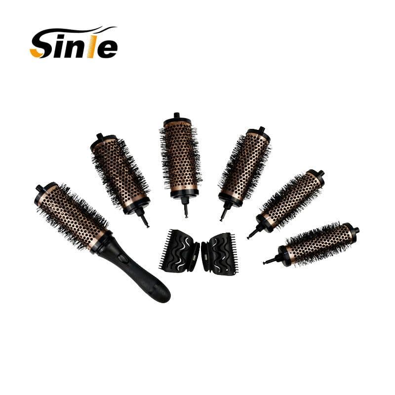 image-6-Piece Curly Hair Comb Set with Interchangeable Heads