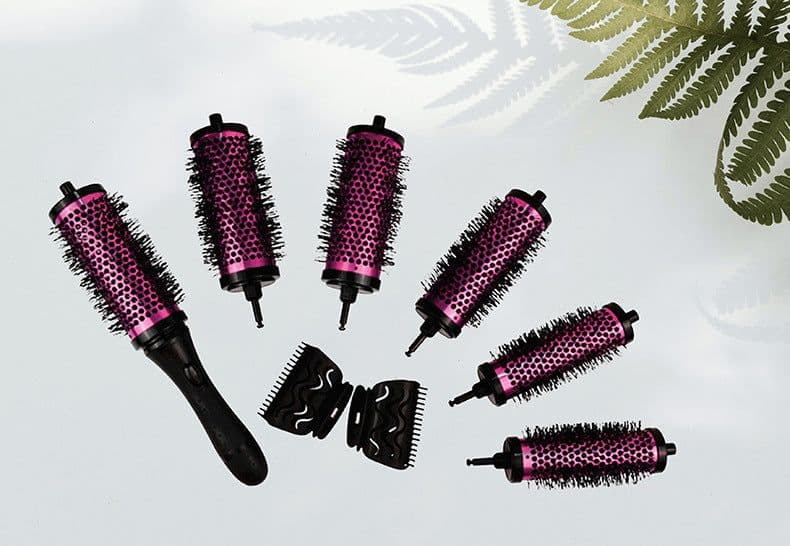 image-6-Piece Curly Hair Comb Set with Interchangeable Heads