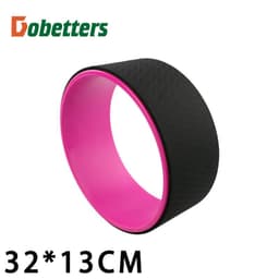 image-Yoga Wheel 32x13cm PU Mandala Purple Fitness Exercise Prop