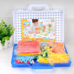 image-Small Double Electric Drill Building Blocks DIY Toy Set Ages 4-6