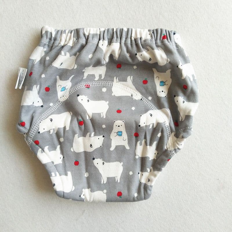 image-Baby Cotton 4-Layer Gauze Waterproof Training Pants Cloth Diaper