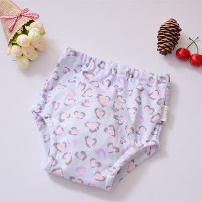image-Baby Cotton 4-Layer Gauze Waterproof Training Pants Cloth Diaper