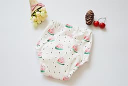 image-Baby Cotton 4-Layer Gauze Waterproof Training Pants Cloth Diaper