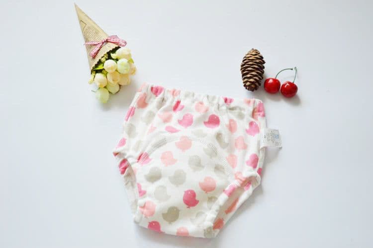 image-Baby Cotton 4-Layer Gauze Waterproof Training Pants Cloth Diaper
