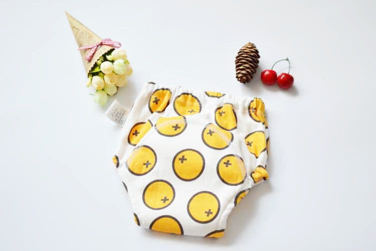 image-Baby Cotton 4-Layer Gauze Waterproof Training Pants Cloth Diaper