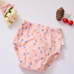 image-Baby Cotton 4-Layer Gauze Waterproof Training Pants Cloth Diaper