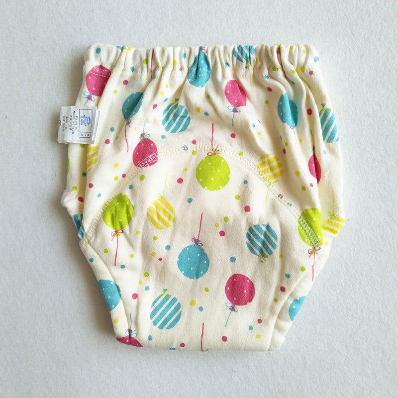 image-Baby Cotton 4-Layer Gauze Waterproof Training Pants Cloth Diaper