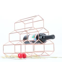 image-Tiancheng Iron Wire Wine Rack European Style Gold Finish