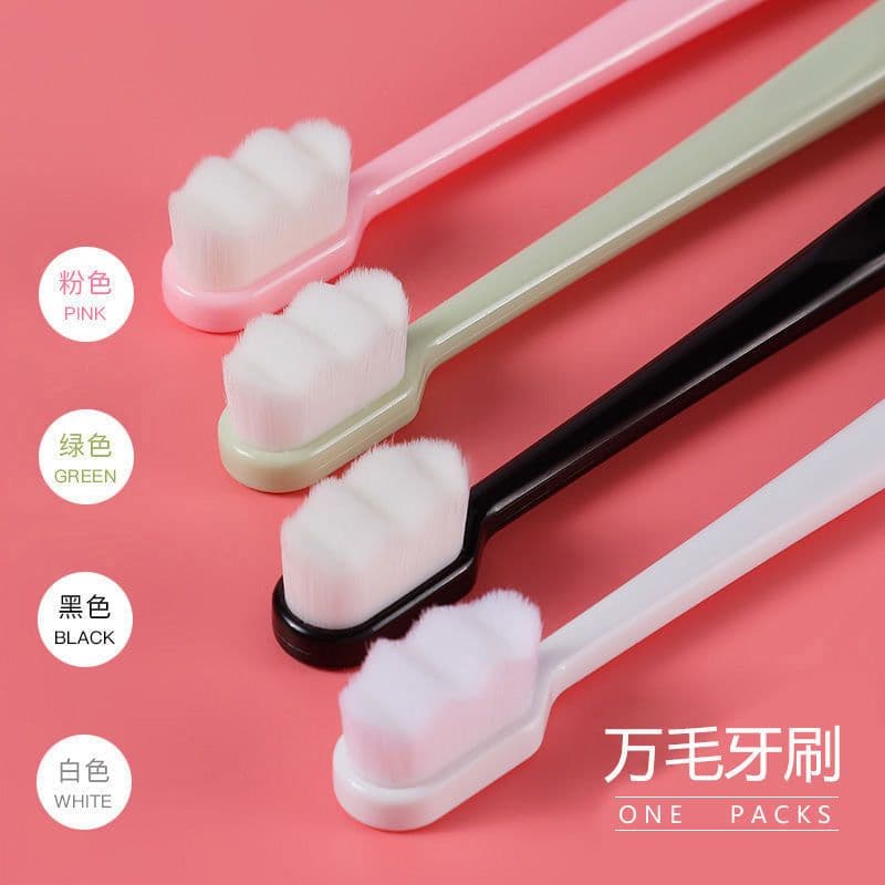 image-Nano Soft Bristle Toothbrush Small Head Adult Travel Size