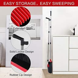 image-Broom and Dustpan Set Household Cleaning Tool Plastic Soft Bristle