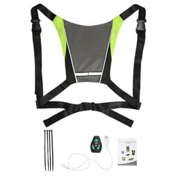 image-Yuan Mingshi LED Safety Vest with Wireless Remote Control - Yellow