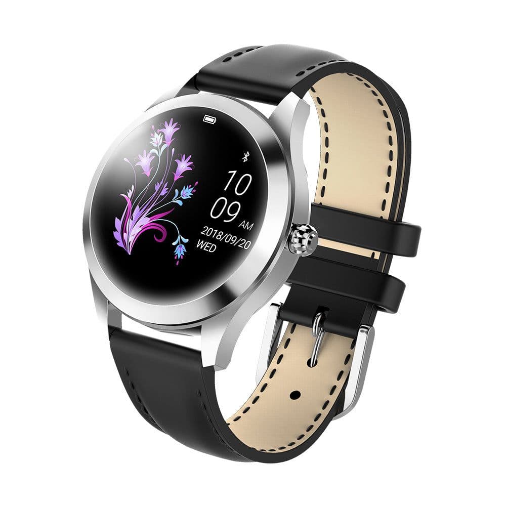 image-KW10 Ladies Smart Watch Bracelet 1.04" Round Screen Stainless Steel