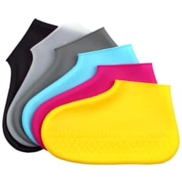image-Waterproof Silicone Shoe Covers Non-Slip Rain Boot Covers S/M/L