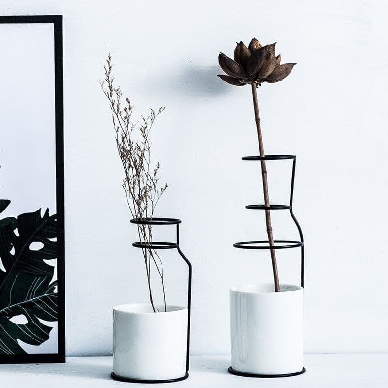 image-Ceramic Vase Modern Minimalist Home Decoration Flower Arrangement