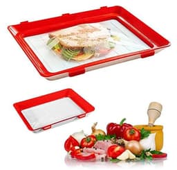 image-Spot Clver Creative Vacuum Preservation Tray Green Plastic