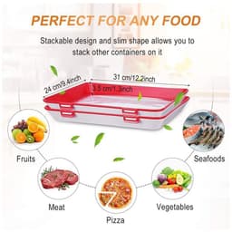 image-Clever Tray Vacuum Fresh-Keeping Refrigerator Food Storage Tray