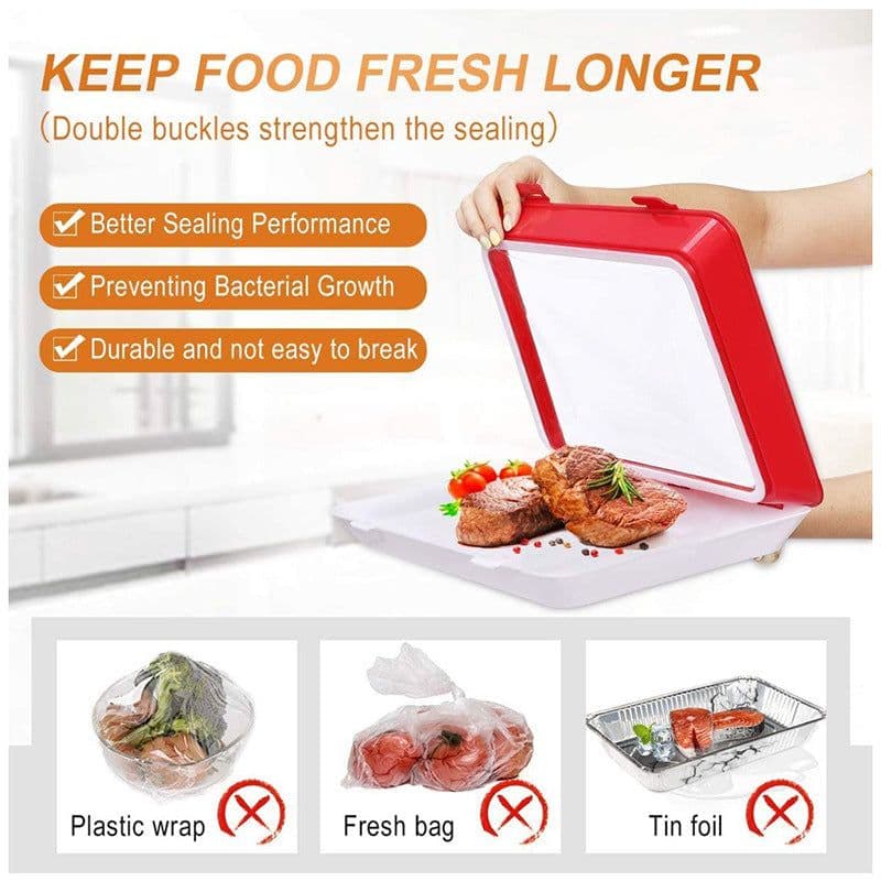 image-Clever Tray Vacuum Fresh-Keeping Refrigerator Food Storage Tray