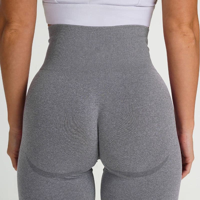 image-Women's High Waist Seamless Yoga Shorts Nylon Spandex Activewear