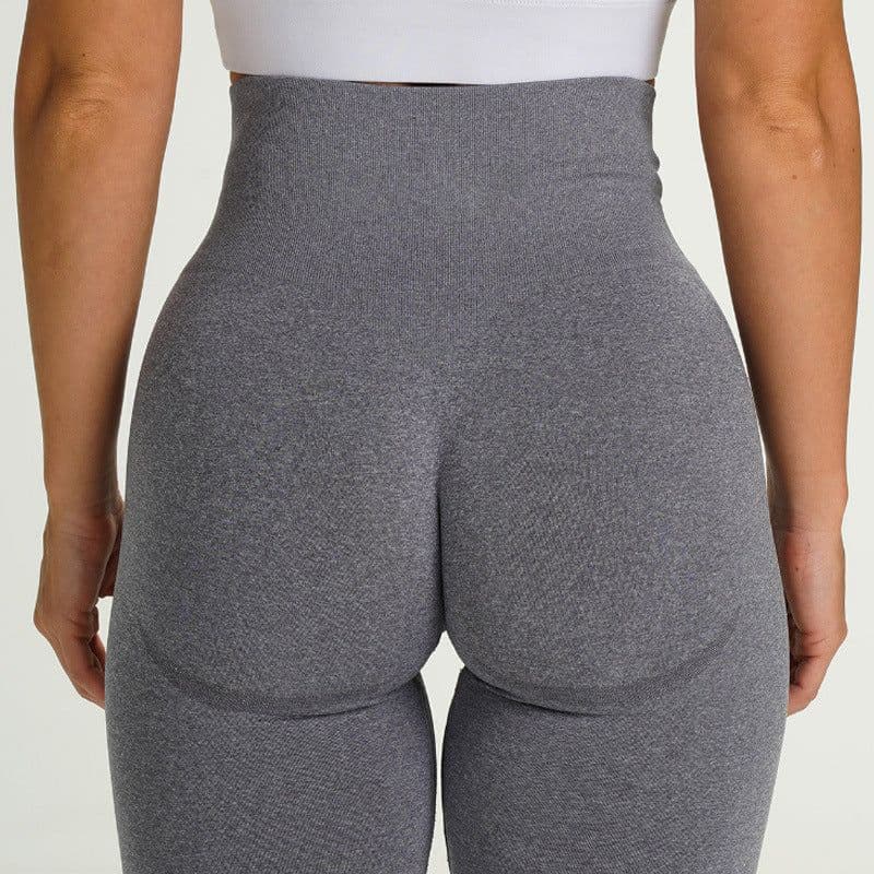image-Women's High Waist Seamless Yoga Shorts Nylon Spandex Activewear