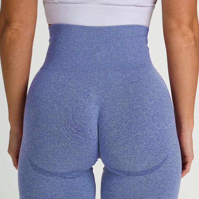 image-Women's High Waist Seamless Yoga Shorts Nylon Spandex Activewear