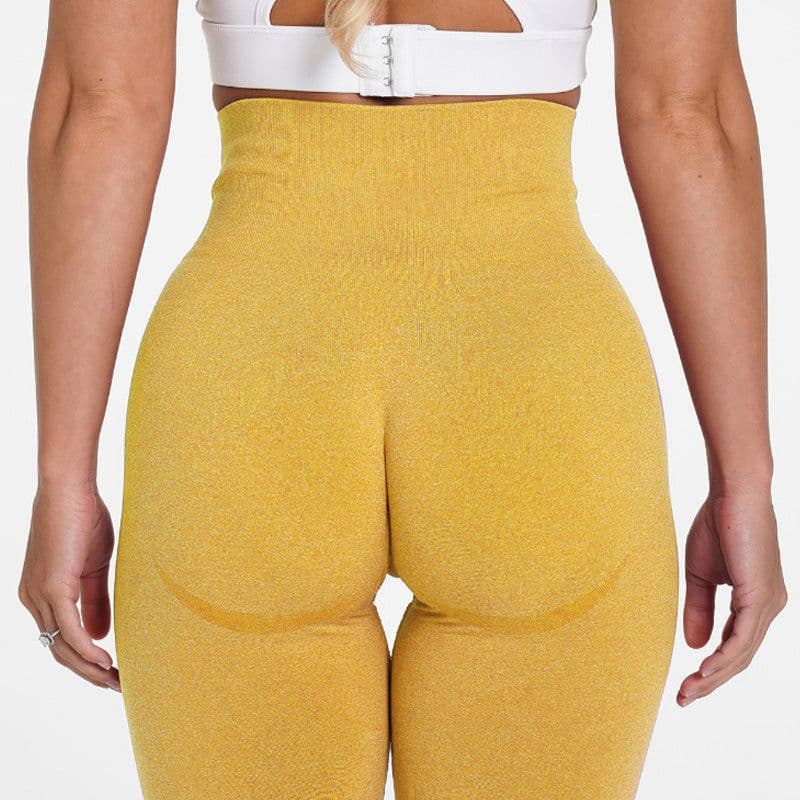 image-Women's High Waist Seamless Yoga Shorts Nylon Spandex Activewear