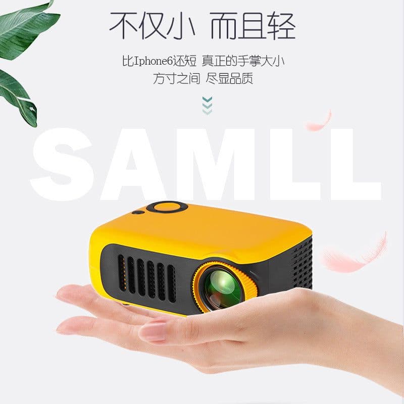 image-TRANSJEE A2000 Mini Portable Projector 1080P LCD Home Theater