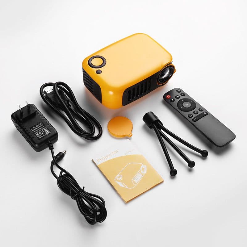 image-TRANSJEE A2000 Mini Portable Projector 1080P LCD Home Theater
