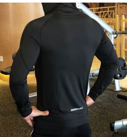 image-Men's Custom Hooded Compression Training Jacket Quick Dry Sport