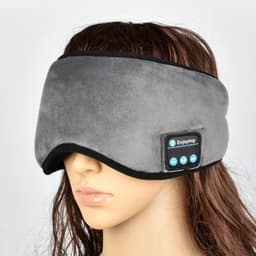image-Bluetooth 5.0 Sleep Eye Mask with Wireless Call - Gray