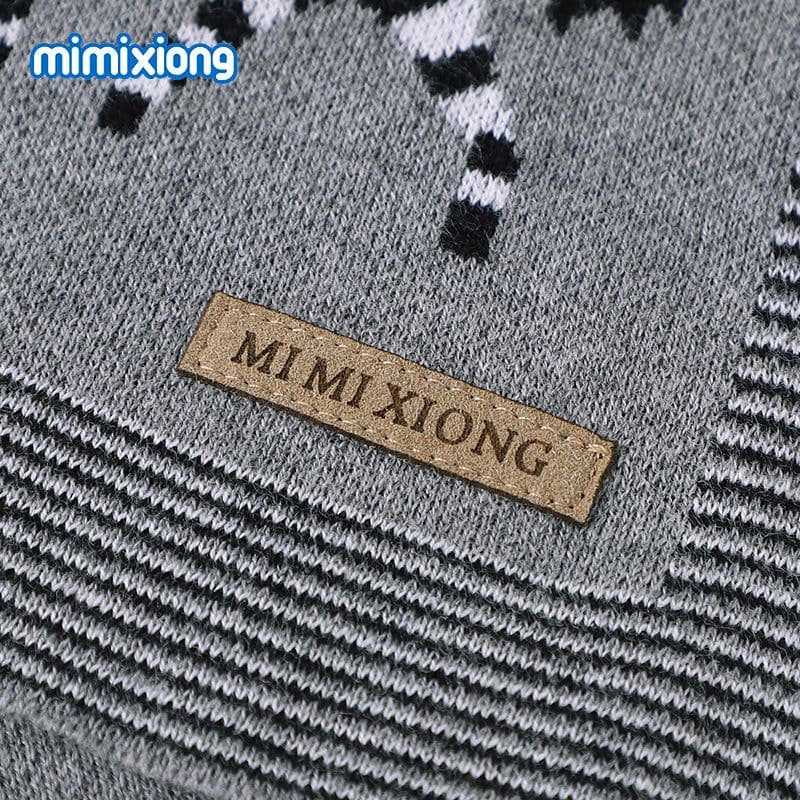 image-Mimixiong Cartoon Jacquard Baby Blanket 100x80cm Cotton