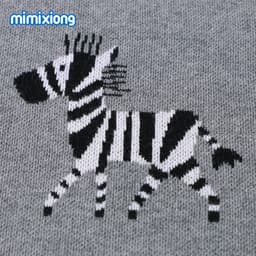 image-Mimixiong Cartoon Jacquard Baby Blanket 100x80cm Cotton