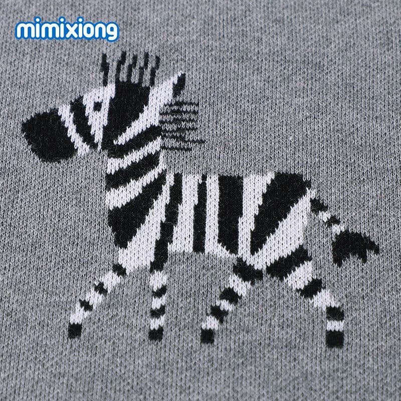 image-Mimixiong Cartoon Jacquard Baby Blanket 100x80cm Cotton