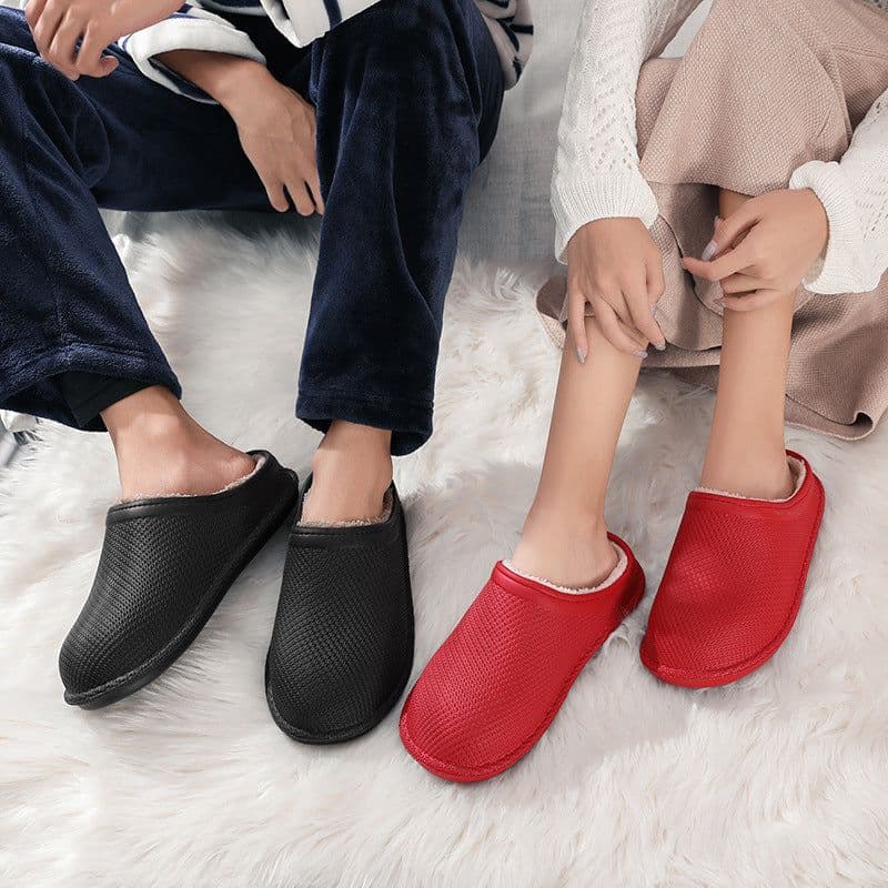 image-Yaoli Cotton Slippers Unisex Indoor Home Shoes Non-Slip Winter