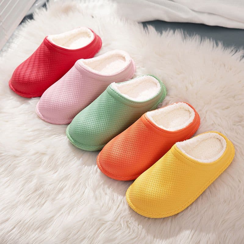 image-Yaoli Cotton Slippers Unisex Indoor Home Shoes Non-Slip Winter