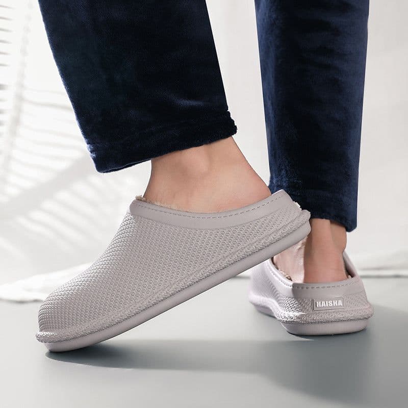 image-Yaoli Cotton Slippers Unisex Indoor Home Shoes Non-Slip Winter