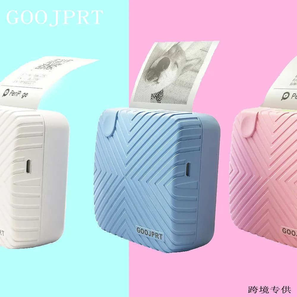 image-GOOJPRT P6 Portable Thermal Printer 58mm Bluetooth Mini Photo Label