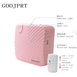 image-GOOJPRT P6 Portable Thermal Printer 58mm Bluetooth Mini Photo Label